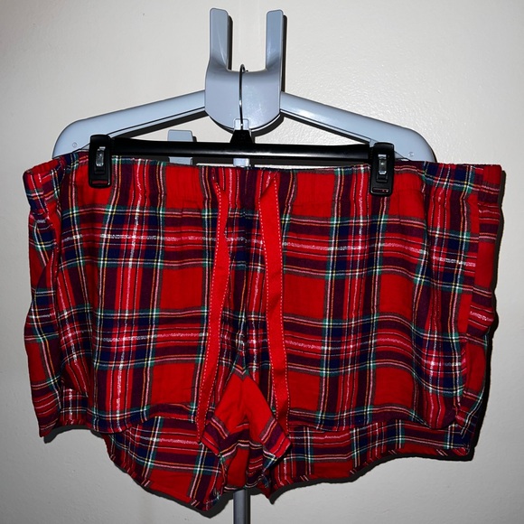 2 PAIRS Plaid Shorts with Elastic Waistband - Picture 2 of 8